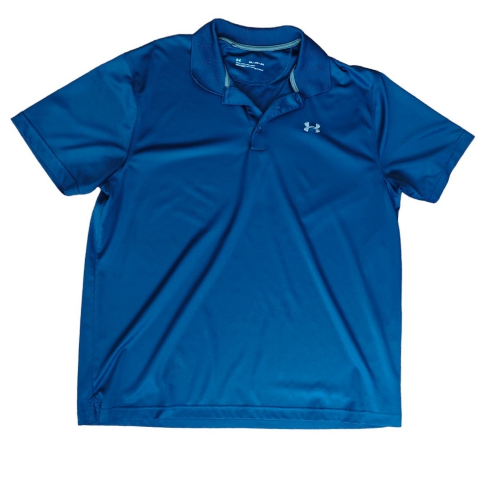 Under Armour Men's Short-Sleeve Polo Shirt Navy Blue Size XXL
